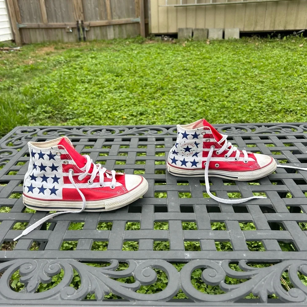 Converse Junior Chuck Taylor‎ All Stars & Stripes High Top American Flag size 2